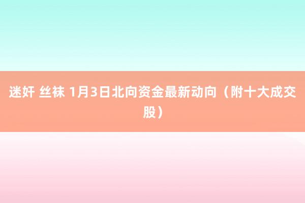迷奸 丝袜 1月3日北向资金最新动向（附十大成交股）
